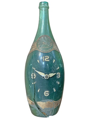 Broken Bottle Clock Props, Prop Hire