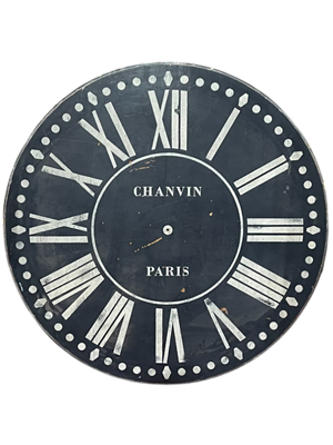 1.4 Metre Chanvin Paris Clock Face Props, Prop Hire