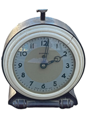 Early Electric Plastic Ferranti Clock Props, Prop Hire