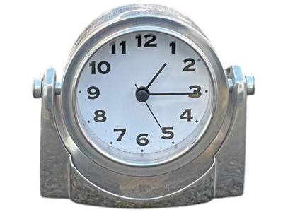 Tooled Chrome Swivel Side Clock Props, Prop Hire