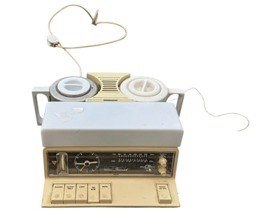 Vintage Goblin Tea Made with Alarm Clock Props, Prop Hire