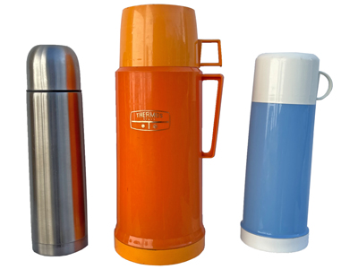 Retro Vacuum Flasks Props, Prop Hire