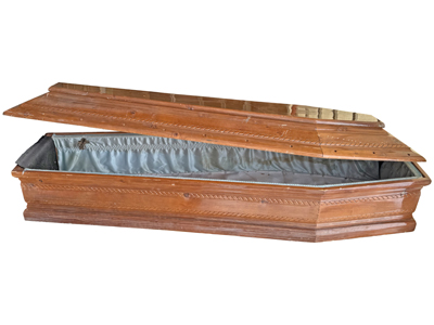 Lightly Carved Large Coffin Props, Prop Hire