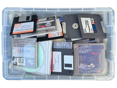 Computer Disks Zip Files Props, Prop Hire