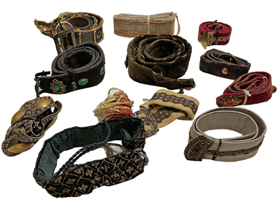 Historic Tudor Medieval Costume Belts Props, Prop Hire