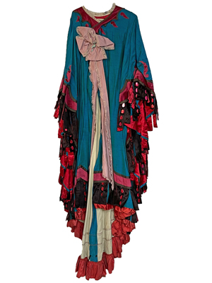 Royal Opera House Vintage Bordello Burlesque Dress With Train Props, Prop Hire