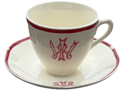 Crested China Bilton Tea Cups and Saucers Props, Prop Hire