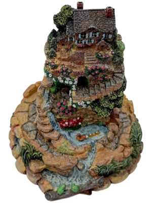 Franklin Mint Fairy House Ornament in Glass Dome Props, Prop Hire