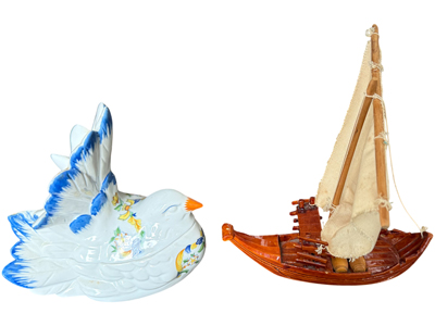 Desktop Dressing Table Ornaments Boat Swan Props, Prop Hire
