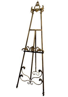 Gold Easel Props, Prop Hire