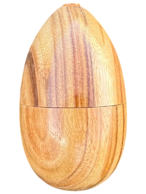 Camphor Wood Hand Carved Trinket Storage Egg Props, Prop Hire