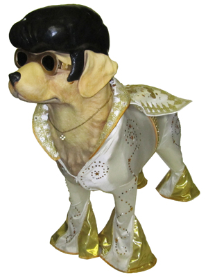 Large Elvis Dog Props, Prop Hire