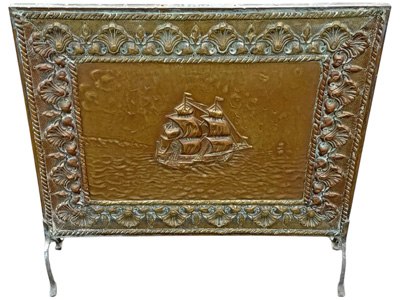 Brass Antique Fire Guard Props, Prop Hire