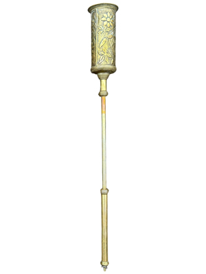 Brass Retractable Fire Brush Props, Prop Hire