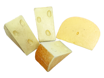 cheese wedges (assortment priced per item) Props, Prop Hire