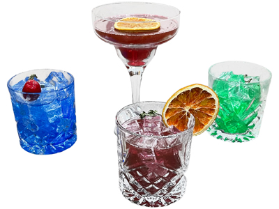 False Cocktails Props, Prop Hire