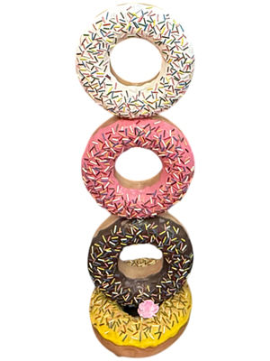 Ring Donut Display Statue 1.3 Metre Props, Prop Hire