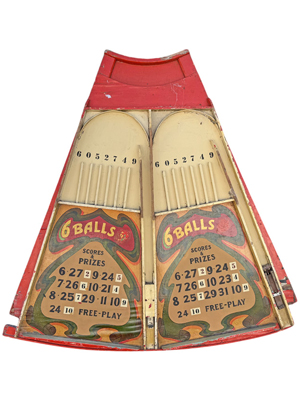 Vintage 1.6 Metre Fairground Ball Roll Down Boards Props, Prop Hire