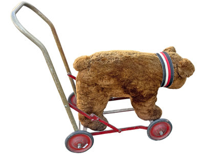 Antique Childrens Bear Walker Props, Prop Hire