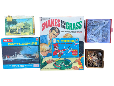 Large Selection Retro Board Games and Jigsaws Props, Prop Hire