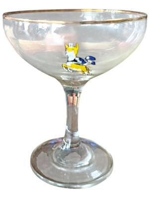 Original Babycham Glasses Props, Prop Hire