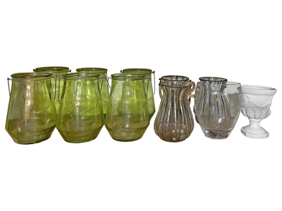 Glass Urns and Vases Props, Prop Hire