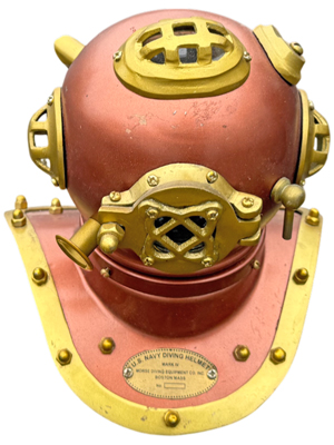 Divers Helmet Large Desktop Props, Prop Hire