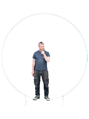 Metal Circus and Photo Opportunity Hoop Props, Prop Hire