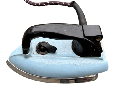 Blue Retro Iron Props, Prop Hire