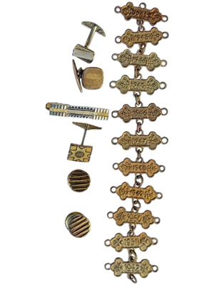 Masonic Jewelry Mens Cufflinks Tiepin Medal Bar Props, Prop Hire