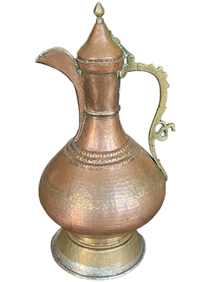 50Cms Dallah Brass Jug Props, Prop Hire