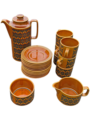 Hornsea Coffee Set Cup Jug Props, Prop Hire