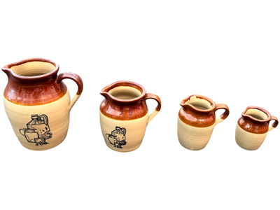 Pearson Stoneware Pitcher Jugs Props, Prop Hire