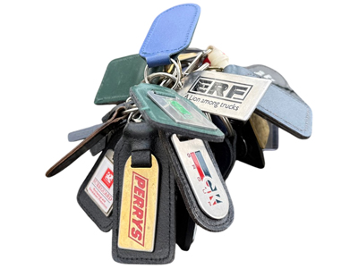 Car and Van Leather Key Fobs Props, Prop Hire