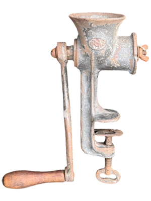 Rustic Farm Mincing Machine Props, Prop Hire