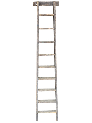 3.5 Metre Brown Vintage Library Ladder Props, Prop Hire