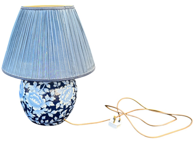 Floral Pottery Side Lamp Props, Prop Hire