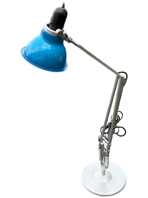Blue Retro Anglepoise Lamp Props, Prop Hire