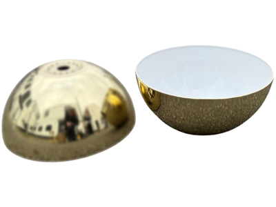 Gold Dome Lamp Shades Props, Prop Hire