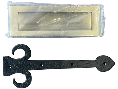 Large Barn Door Hinge Hasp Letterbox Props, Prop Hire