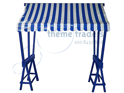 Blue Market Stalls Props, Prop Hire