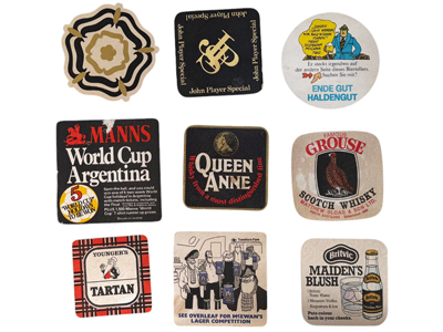 Beer Mats Coasters (Priced per Ten) Props, Prop Hire