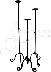 Candle sticks - floor standing Props, Prop Hire