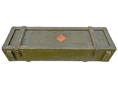 Army Vintage Explosives Cases (assorted) Props, Prop Hire