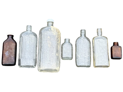 Old Fashioned Medicine Bottles Props, Prop Hire