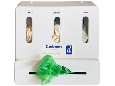 Hospital Glove and PPE Metal Wall Dispenser Props, Prop Hire