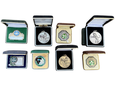 Series of Vintage Sports Medals in Original Cases Props, Prop Hire