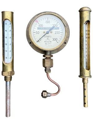 Brass Pressure Gauges Props, Prop Hire