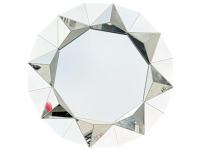 3D Faceted Large Wall Mirror Props, Prop Hire