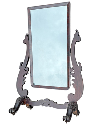 Exquisite Highly Ornate Wooden Vintage Carved Boudoir Mirror Props, Prop Hire